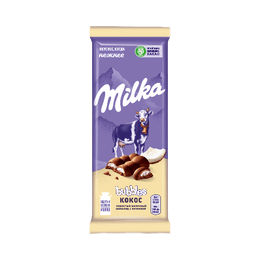 Milka Молочный шоколад Bubbles Кокос 90 г